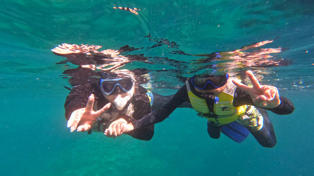 冬の石垣島、穏やかな日に楽しめるシュノーケル体験